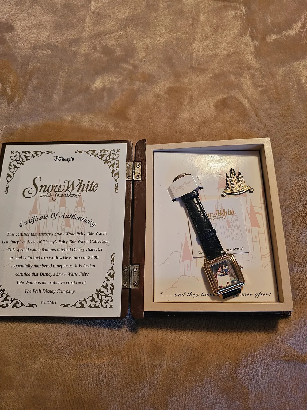Disney Snow White Themed Brown Decorative Limited Edition Watch